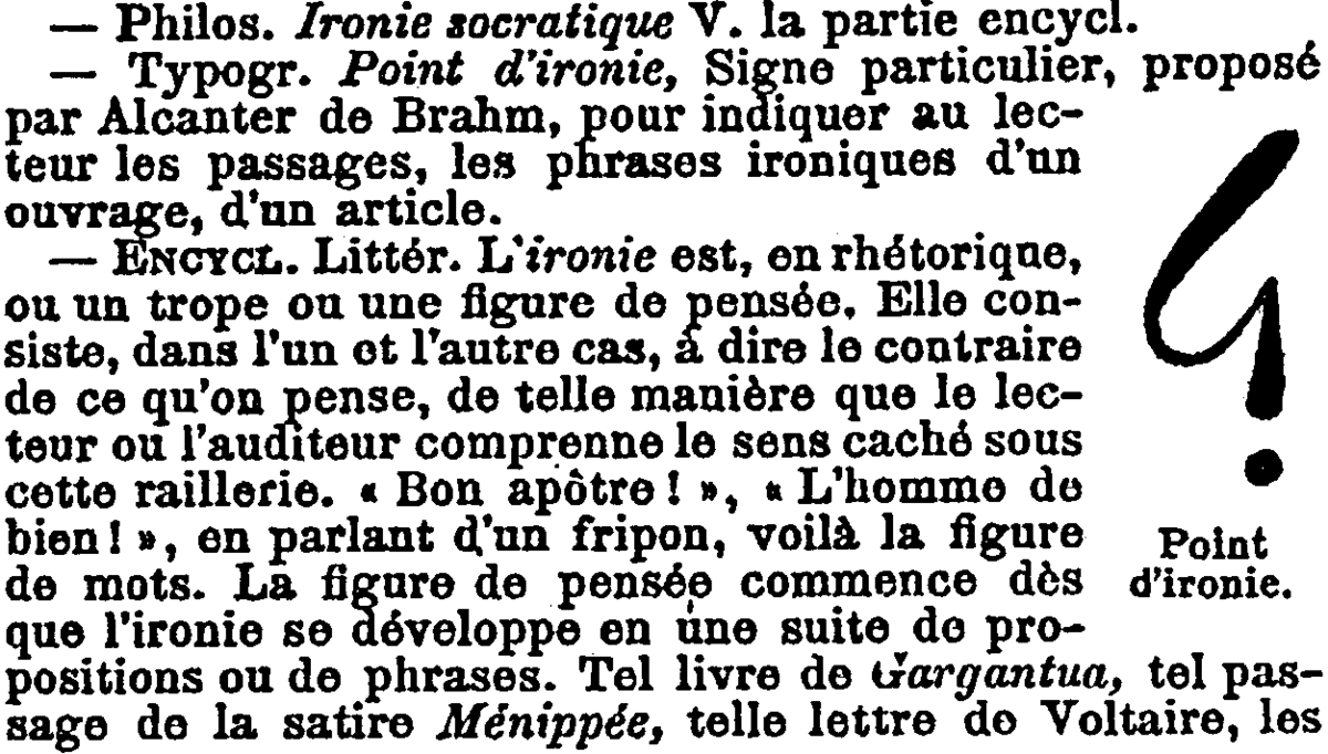 ironie point-d-ironie dans dictionnaire